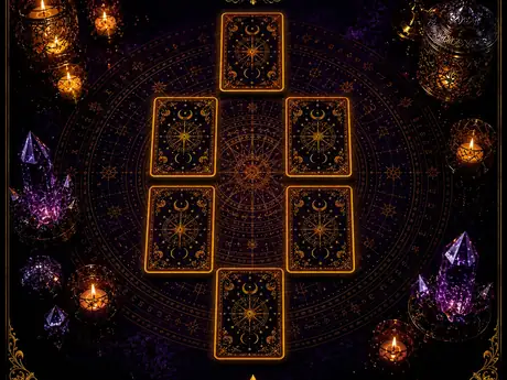 Disposition des cartes du Tirage Karmique