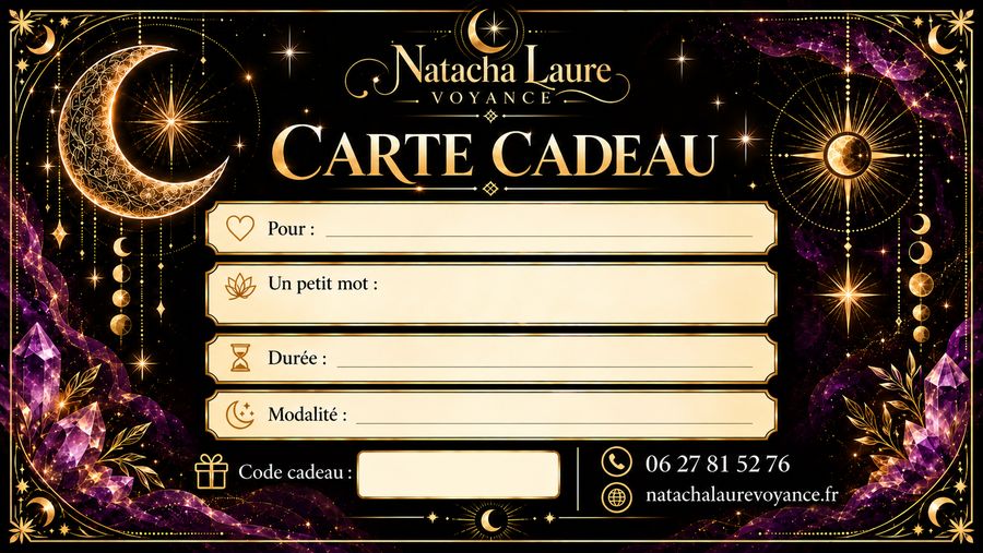 Aperçu de la carte cadeau Natacha Laure Voyance